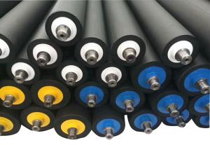 China Textile PU Rubber Roller Polyurethane Rubber Wheel For Printing Dyeing Wear Resistant on sale