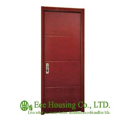 Solid wood skeleton Timber Veneer door, With hardware and accessories