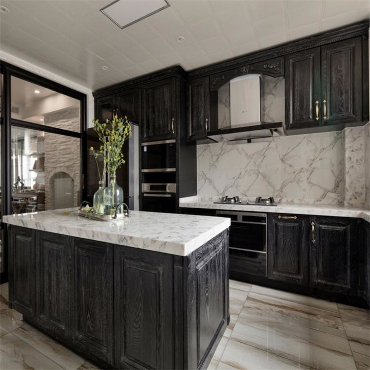 Lacquer Door Finish Contemporary Complete Kitchen Cabinets Solution