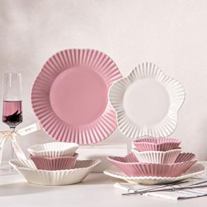 Wholesale 12 Person Party Tableware Table Decorations 16 Pcs Ceramic Dinner Set Nordic Porcelain from china suppliers