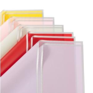 Wholesale Waterproof Silver Edge Jelly Film OPP Flower Wrapping Paper for Floral Bouquets from china suppliers