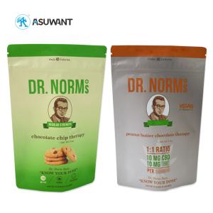 Wholesale 110 - 130mic Aluminum Foil Zipper Bag Chocolate Gummies Food Packaging Bags from china suppliers