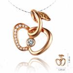Rose Gold Diamonds Apple Shape Pendant (GDN016)