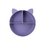 Food Grade Silicone Baby Cat Divided Plate Feeding Bowl Cartoon Fox Dishes