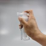 Collar Material PET 110ml Folding Nozzle Talcum Powder Spray Bottle for Baby