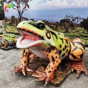 Wholesale Landscape Decoration Realistic Animatronic Animals Life Size Frog Water Resisting from china suppliers