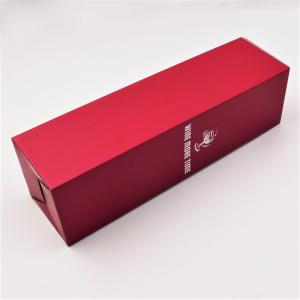 Wholesale Eco Friendly Wine Bottle Gift Box Foldable Red Luxury Paper Board from china suppliers