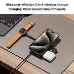 Portable 15w Wireless Charger Magnetic Compact For IPhone Watch And Headphones