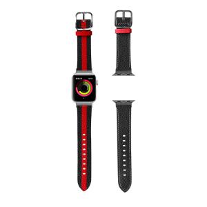 Wholesale OEM ODM Double Sided Band Leather Watchband for Apple Watch Band 38 40 41 42 44 45mm Strap from china suppliers