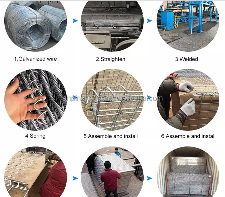 Q195 Material Square Hole Green Defence Barrier for Defence Protection