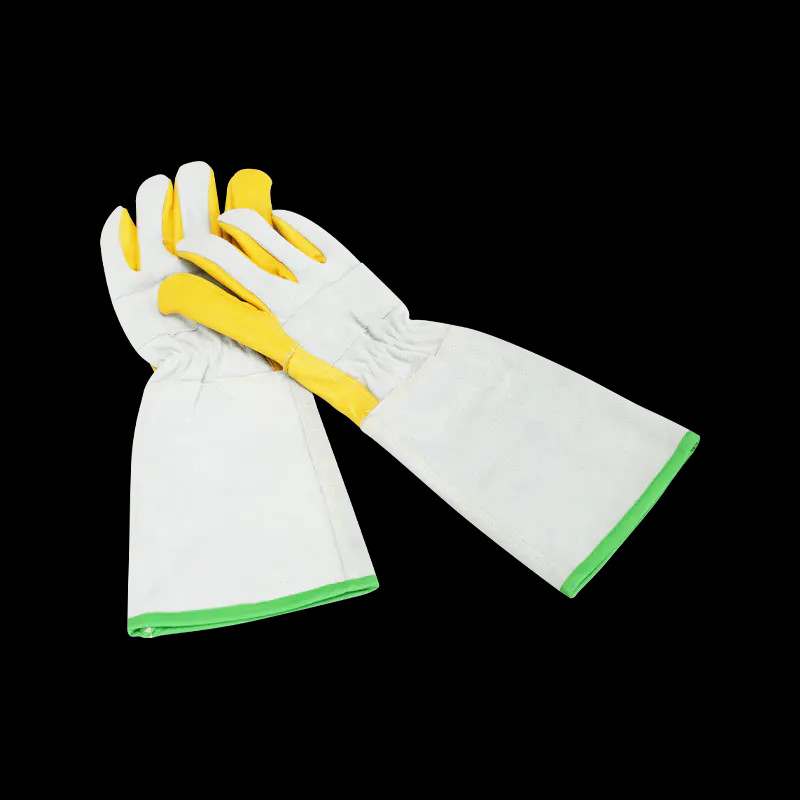 Lengthened Cowhide Leather Welding Gloves