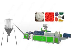 Wholesale PVC Flakes Plastic Recycling Granulator Machine Hot Cutting Conical With Twin Screw from china suppliers