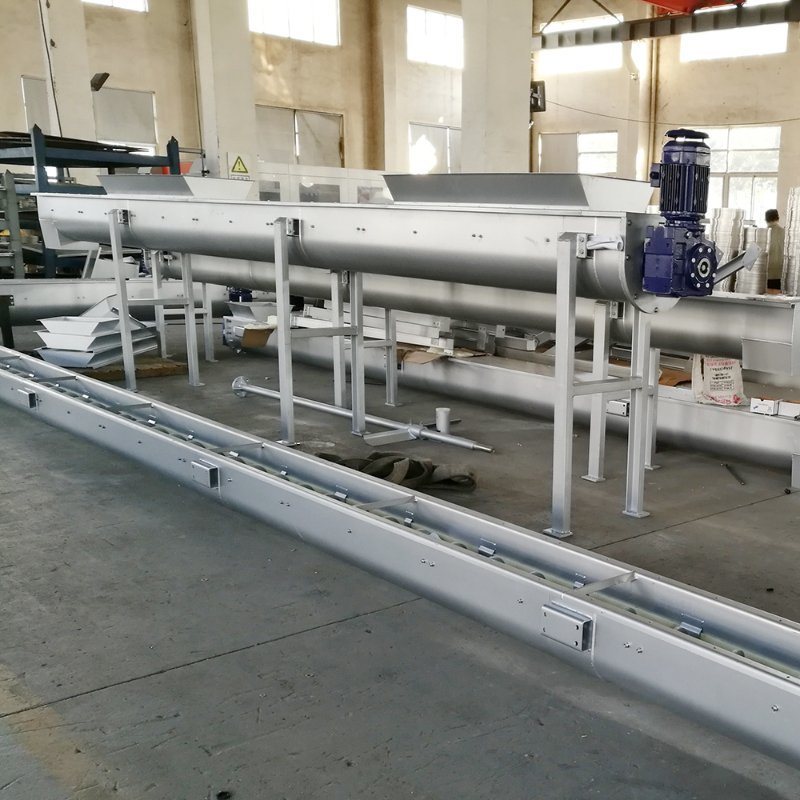 OEM Custom Continuous Sludge Cake Conveying Machinery Screw Incline Shaft Conveyor
