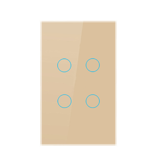 2.4GHz Tuya 4 Gang Smart Light Switch EU 3 Gang Wifi Light Switch