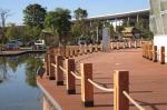 3m Outdoor Aluminum Frame WPC Railing 3D Garden Wood Plastic Composite Railing