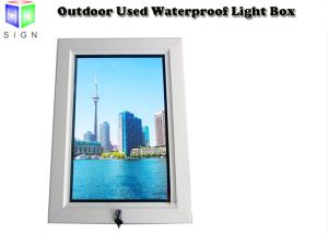 Wholesale 24 X 36 Inch Lockable Waterproof Led Outdoor Light Box , Picture Frame Advertising Light Box Display from china suppliers