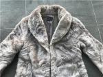 Mink Ladies Faux Fur Coats / Faux Fur Reverse Collar Luxe Coat TW64896