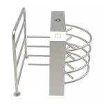 SS304 Outdoor Half Height Turnstile Security QR Code Scanner Turnstile Entrance