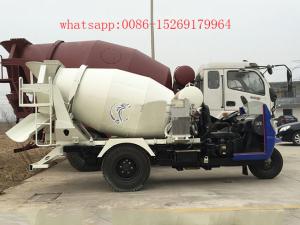 Wholesale china made 28-32hp 3 wheeler 2 cubic meters small concrete mixer truck from china suppliers