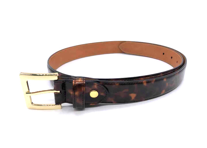 Womens Leopard Print 3.0cm PU Leather Waist Belt For Pants