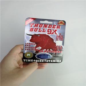 Wholesale Rhino 7 3D Blister Card Packaging Mens Sexual Supplements For Boosting Libido from china suppliers