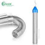 Green 63% Sn 37% Pb Soldering Wire Material With Silver Flux Cored