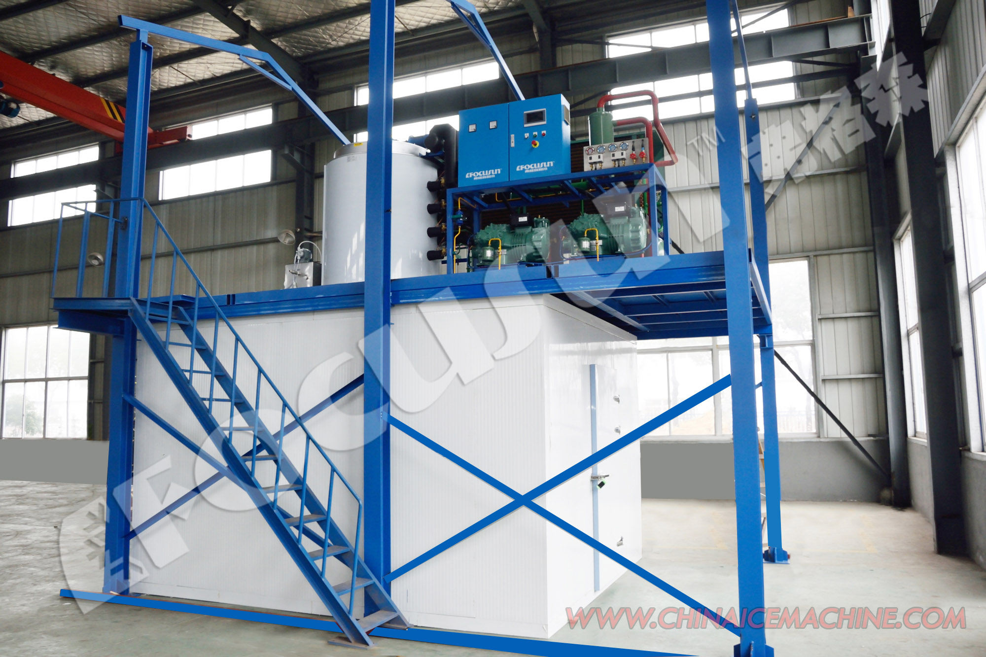 1.5mm-2.2mm Ice Size 20 Tons Per Day Snow Flake Ice Machine for Outdoor Snow Making