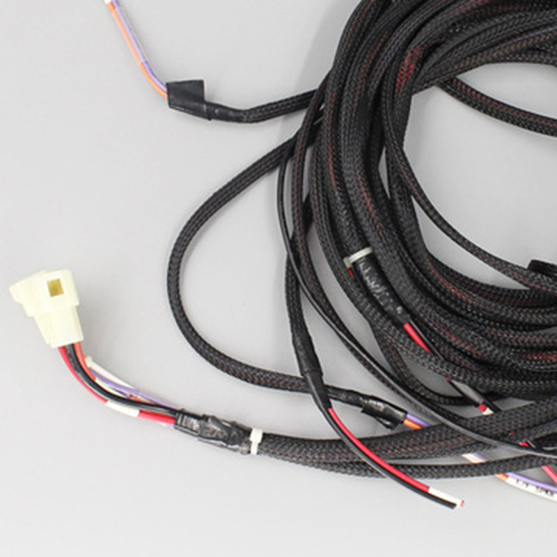 Black EV Battery Wire Harness Electric Start Power Cord
