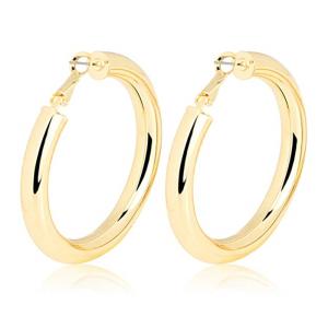 Wholesale Fashion Gold Color Hoop Earrings Hypoallergenic High Polished Dangle Drop Minimalist Hoops Earrings for Women Girls from china suppliers