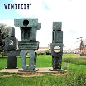 Wholesale Outdoor Garden 3D Bronze Statues Sculpture Metal Decoration Large Modern Geometric Art from china suppliers