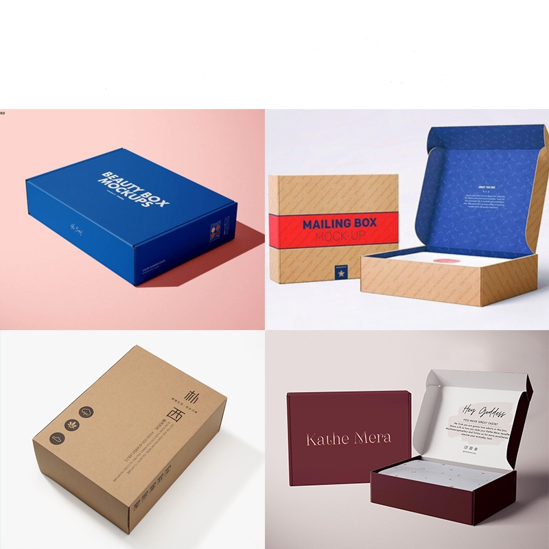 Custom Logo Printed Corrugated Cardboard Shipping Box Gift Paper