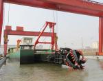 Small 12-inch African river sand pumping cutter suction dredger with a sand