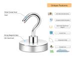 Industrial Heavy Duty Magnetic Hooks 100 lb Capacity for Hanging Permanent Pot