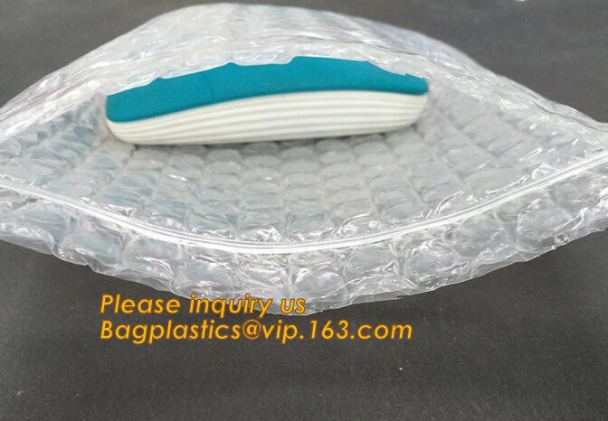 Holographic Zipper Slider Zip Lock Bubble Bag,Cosmetic Zipper Bag/Rose Gold Slider Bubble Bag with Logo,Slider Bubble Zi