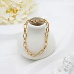 Luxury Cuban Link Rope Custom Beaded Bracelets Acrylic Beads Gold Alloy 20mm