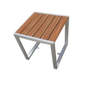 Wholesale 460X460X510mm Metal And Wood Garden Table from china suppliers