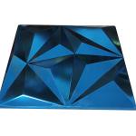 Large Rhombus Embossed Stainless Steel Sheet Sapphire Blue Color Grade 201 304