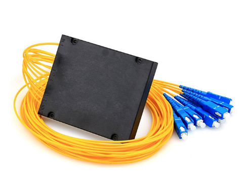 1*4 1*8 ABS Box Type Fiber Optic PLC Splitter With SC/APC Connector