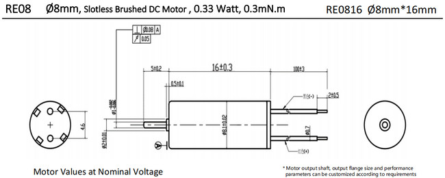 8mm coreless motors