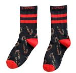 custom cotton ribbed skate socks outdoor sport skateboard socks