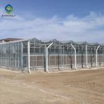 6m Vegetable Plant Commercial Hermetic Glass Greenhouse