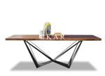 Northern European 6 Seater Solid Wood Dining Table Designs FL-T063