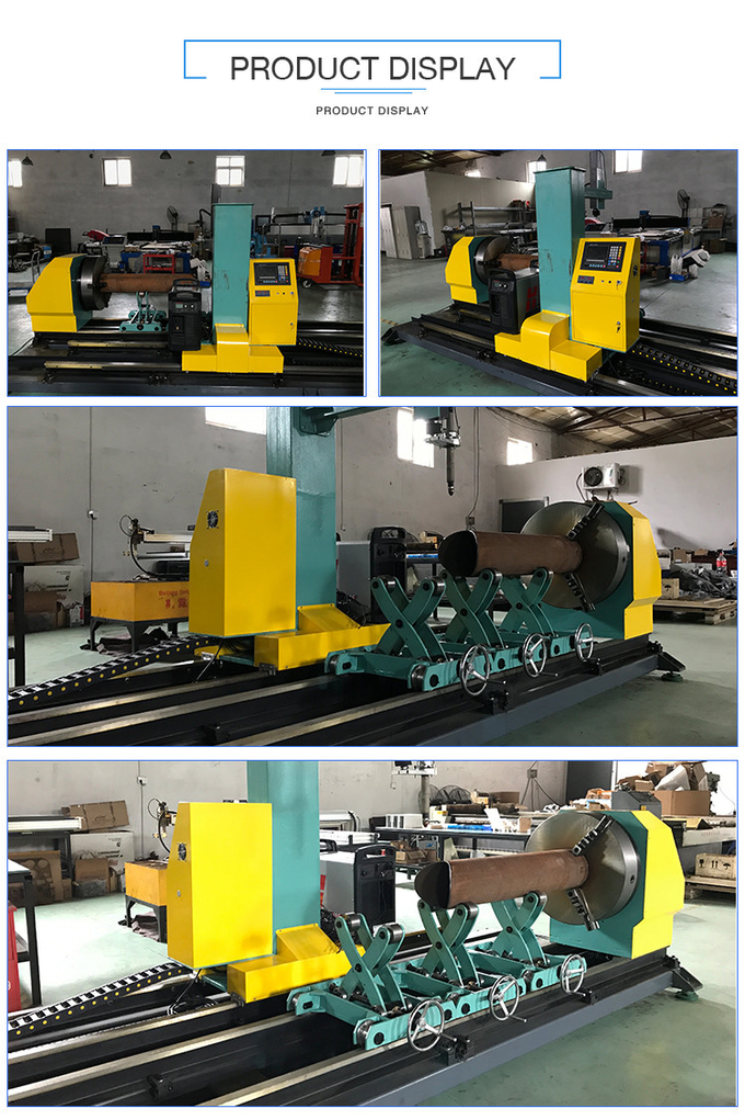 12000mm SS Plasma Cutting Machine Cnc Plasma Table With Pipe Cutter