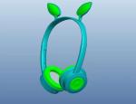 Children 8 Hours 300mAh 40mm Light Up Cat Headphones Bluetooth phone headset