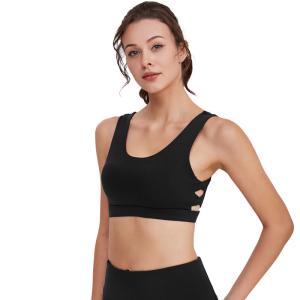Wholesale Customizable High Intensity Workout Bra 78%Polyester 22%Spandex Sheer Yoga Top from china suppliers