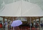 Double Pitch Roof Hard Extruded Aluminium Frame Tents , 15 x 40M Outdoor Party
