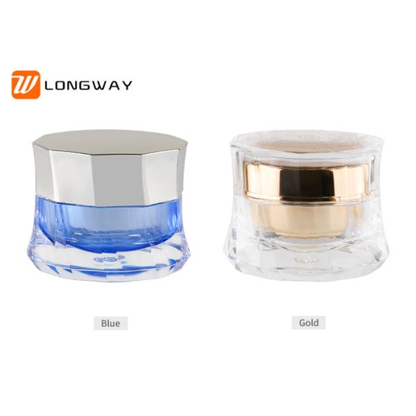 Luxury Plastic Cream Jars , Durable 50ml Cosmetic Containers Skirt Type