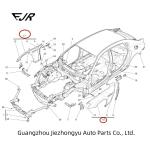 Aluminum LH And RH Fender For Quattroporte IV Standard 673009035 673009034