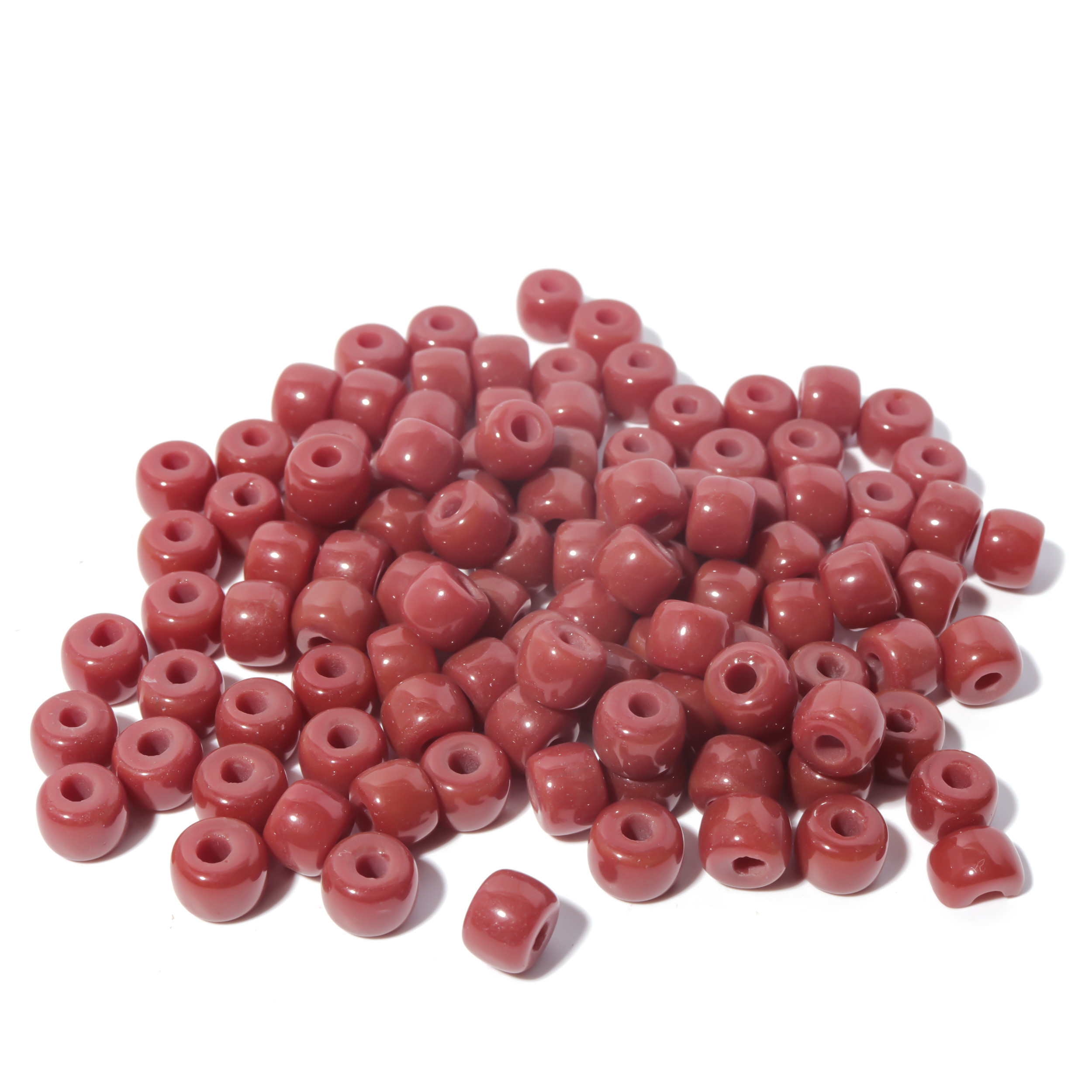100 Colors Gemstone Forte Beads 6*8mm*2.0 Holes DIY Patterns With Rope