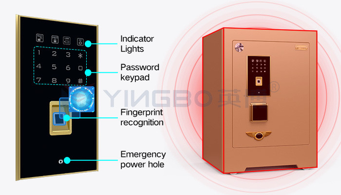 Dual Alarm Bank Digital Steel Security Safe Fingerprint Lock YB/ZY-58